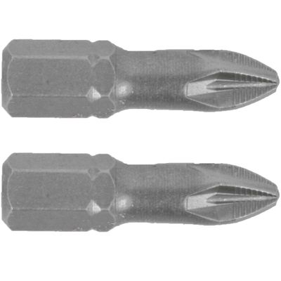 Pozi.2 X 25mm Ins.bit 2/card